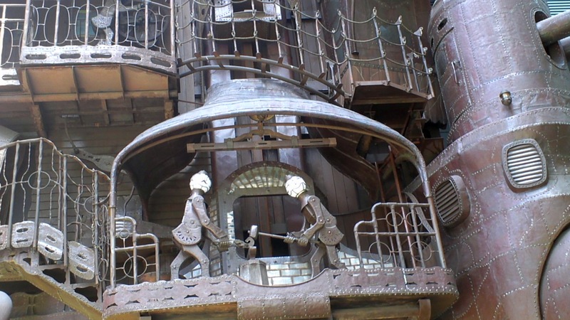 宮崎駿デザインの日テレ大時計 東京都港区新橋