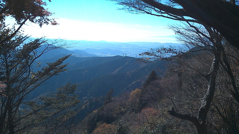 大山から相模原を見る 伊勢原市大山