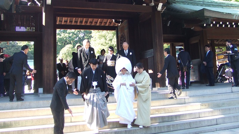 神前結婚の行列 東京都渋谷区明治神宮
