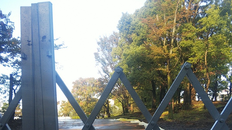 キャンプ場の改修工事 東京都大田区平和島公園