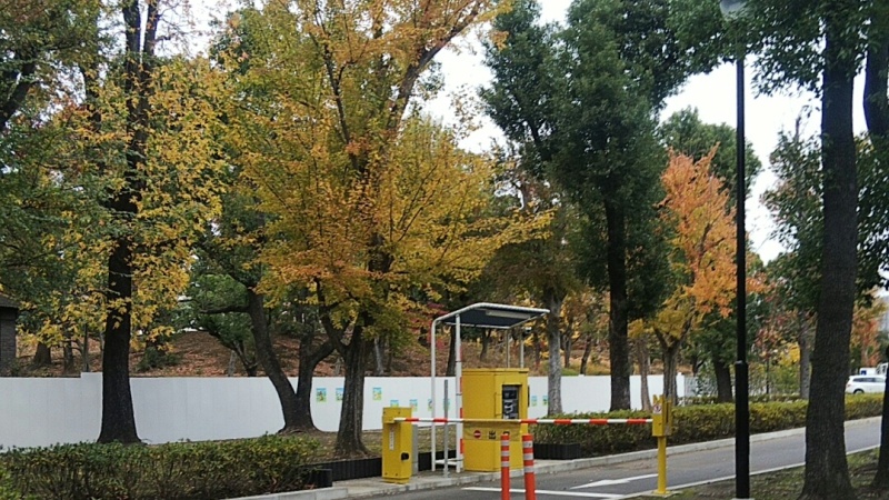 駐車場ゲートとキャンプ場改修現場 東京都大田区平和島公園