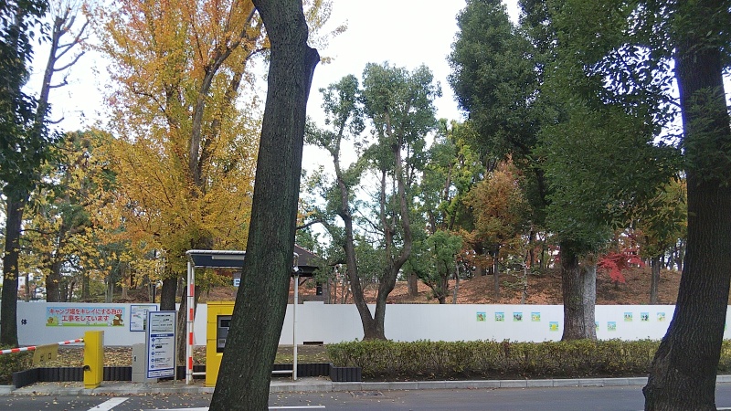 「キャンプ場をキレイにする為の工事をしています」 東京都大田区平和島公園