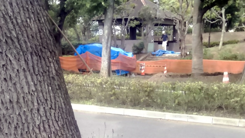 リニューアルされた炊事棟 東京都大田区平和島公園