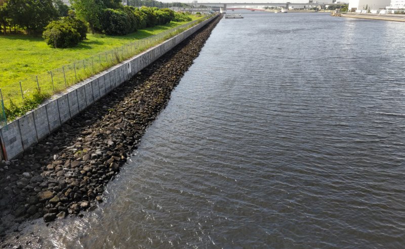 大和大橋から城南島地区を望む 東京都大田区大和大橋