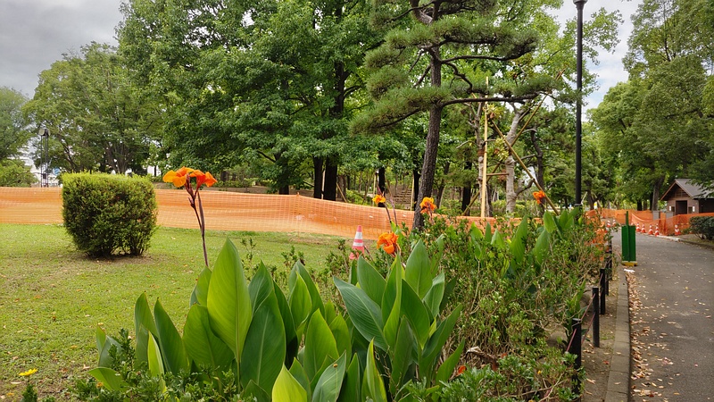 工事終了間際の平和島公園 東京都大田区平和島公園