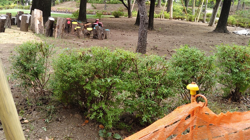 工事終了間際の平和島公園 東京都大田区平和島公園