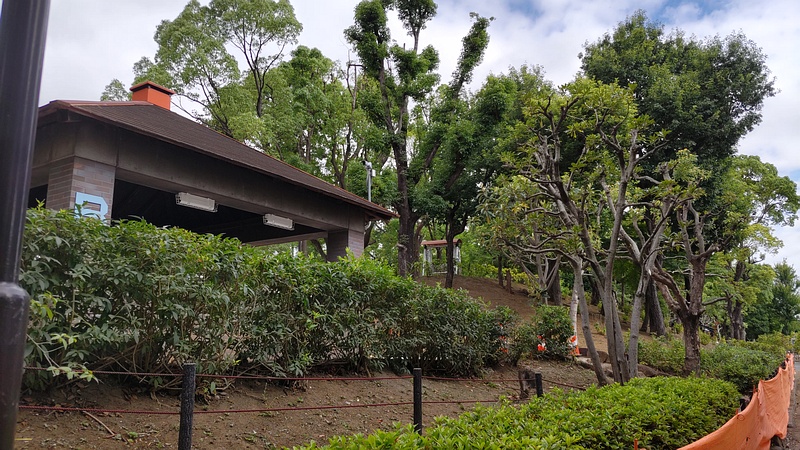 工事終了間際の平和島公園 東京都大田区平和島公園