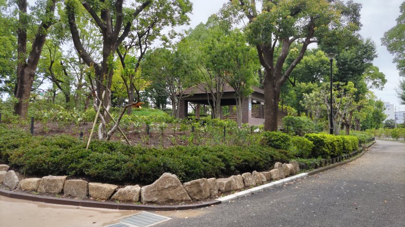 キャンプ場の炊事棟 東京都大田区平和島公園