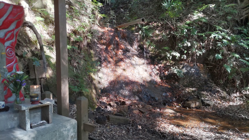 白瀧龍神付近の湧き水 横浜市旭区白根不動