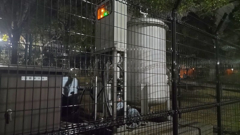 噴水の制御装置 東京都大田区平和島公園
