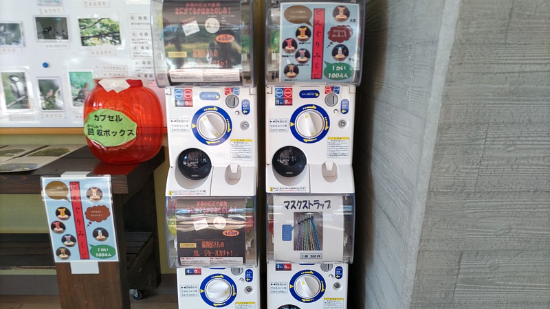 大池公園レストハウスのガチャガチャ 横浜市旭区大池町こども自然公園