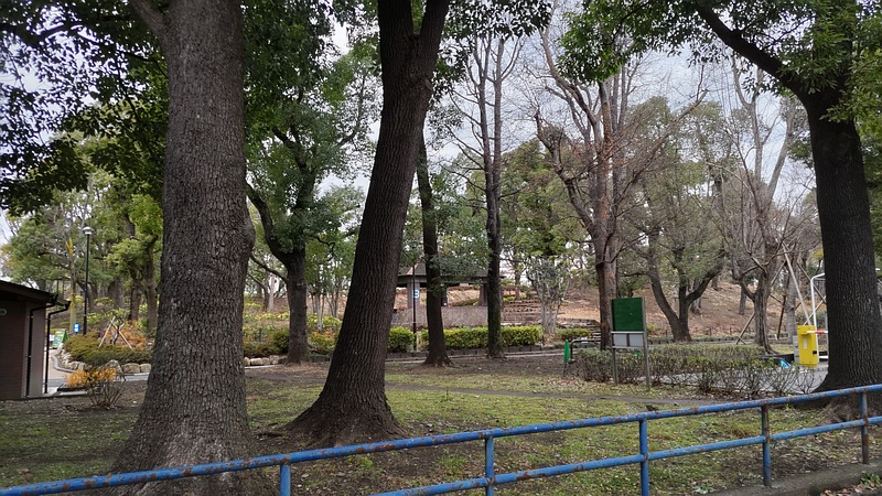 駐車場の風景 東京都大田区平和島公園
