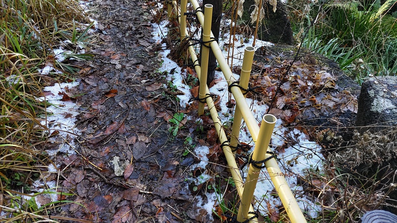 残雪 横浜市瀬谷区長屋門公園