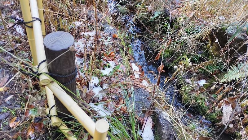 残雪 横浜市瀬谷区長屋門公園