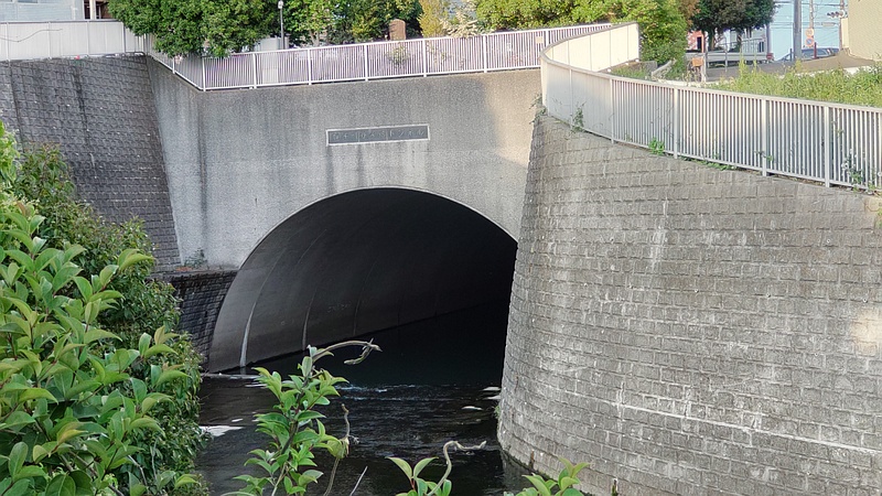 帷子川捷水路トンネル付近 横浜市旭区今川町