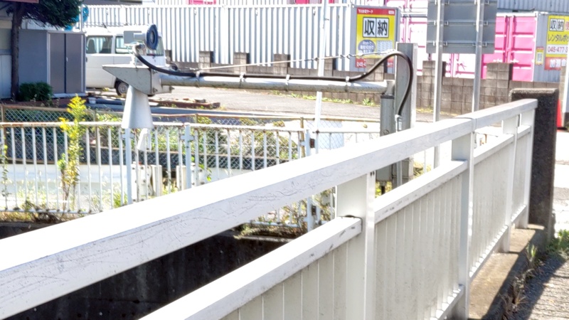 御殿橋の水位計 横浜市旭区下川井町