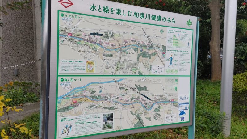 水と緑を楽しむ和泉川 健康のみち 横浜市泉区