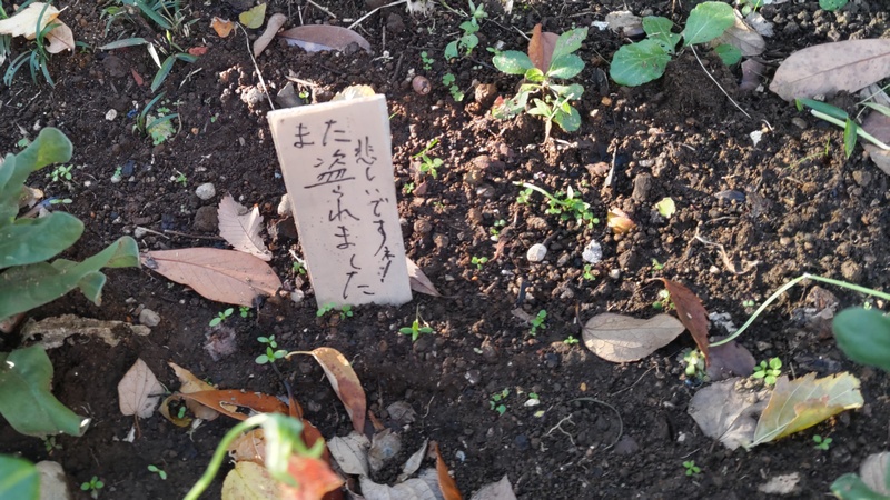 注意掲示 川崎市幸区さいわいふるさと公園