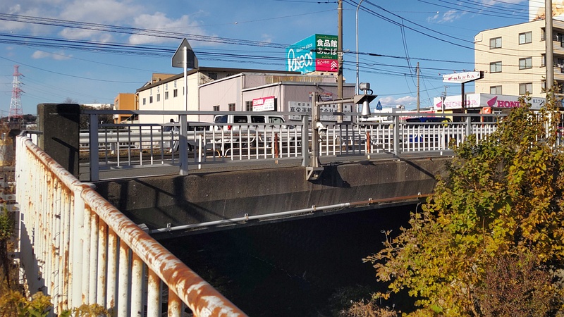 御殿橋の水位計 横浜市旭区都岡町