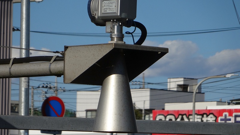 御殿橋の水位計 横浜市旭区都岡町