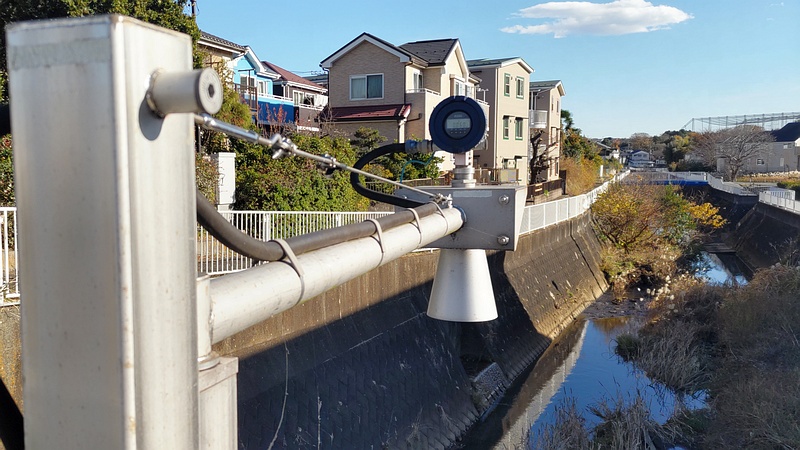 御殿橋の水位計 横浜市旭区都岡町