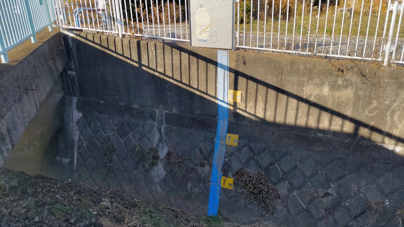 耕地橋の量水標 横浜市旭区今宿南町