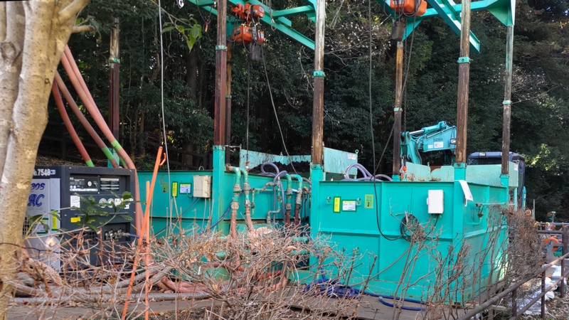 希望が丘水の森公園池しゅんせつ工事 横浜市旭区希望が丘水の森公園