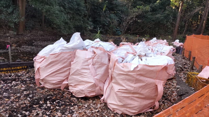 希望が丘水の森公園池しゅんせつ工事 横浜市旭区希望が丘水の森公園