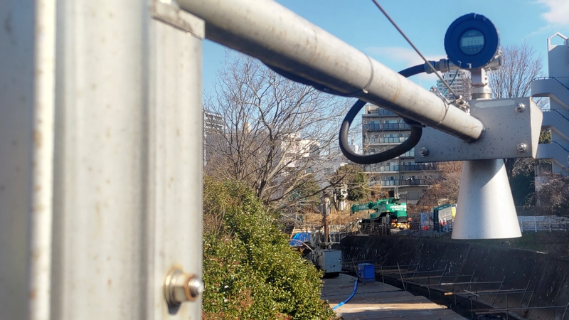 今川橋の水位計 横浜市旭区今川町