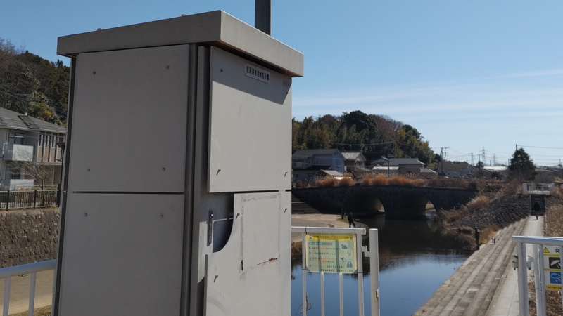 宮沢遊水池水位計盤 横浜市瀬谷区宮沢