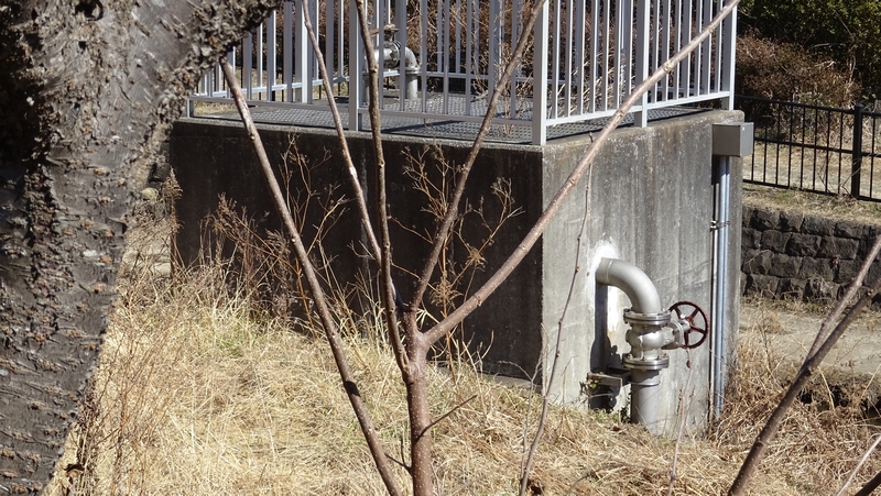 遊水池の排水施設 横浜市瀬谷区宮沢