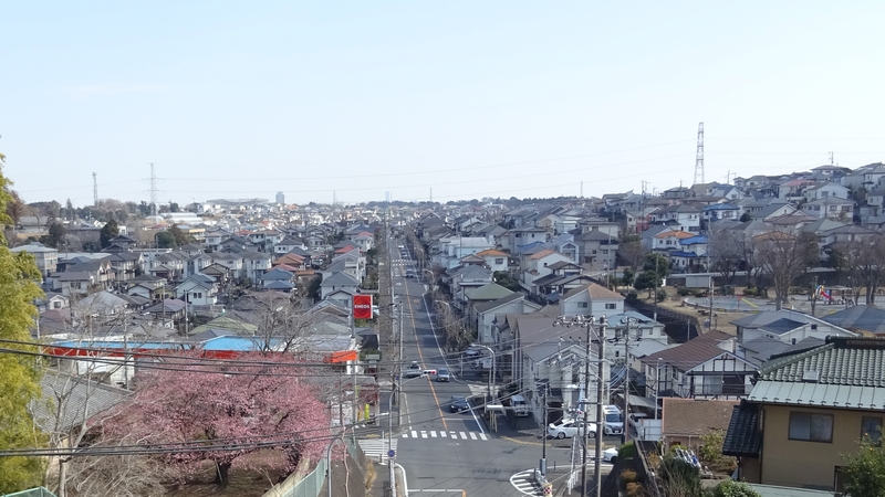 ポケットパークからの眺望 横浜市旭区矢指町