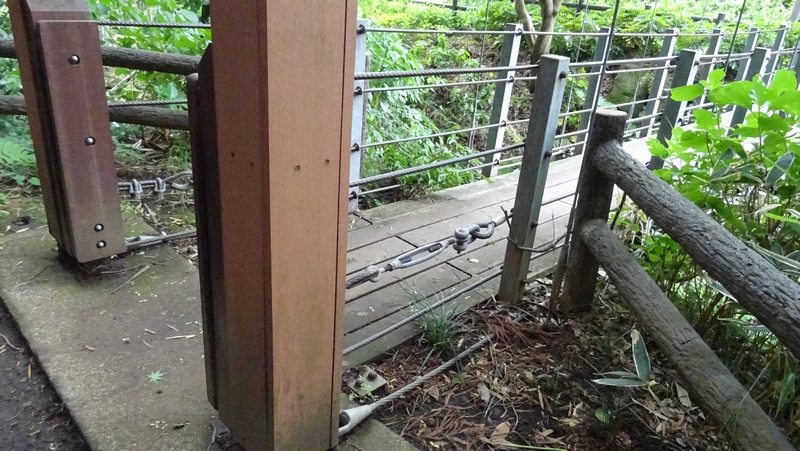 吊橋 横浜市旭区帷子川親水緑道