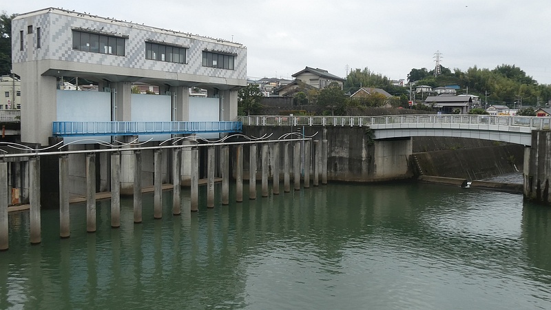 帷子川分水路分流堰